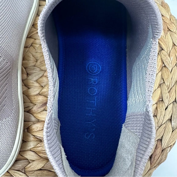 ROTHY'S The Chelsea Lilac Sand Grey Ankle Bootie Sneakers Size 10 - Picture 10 of 10